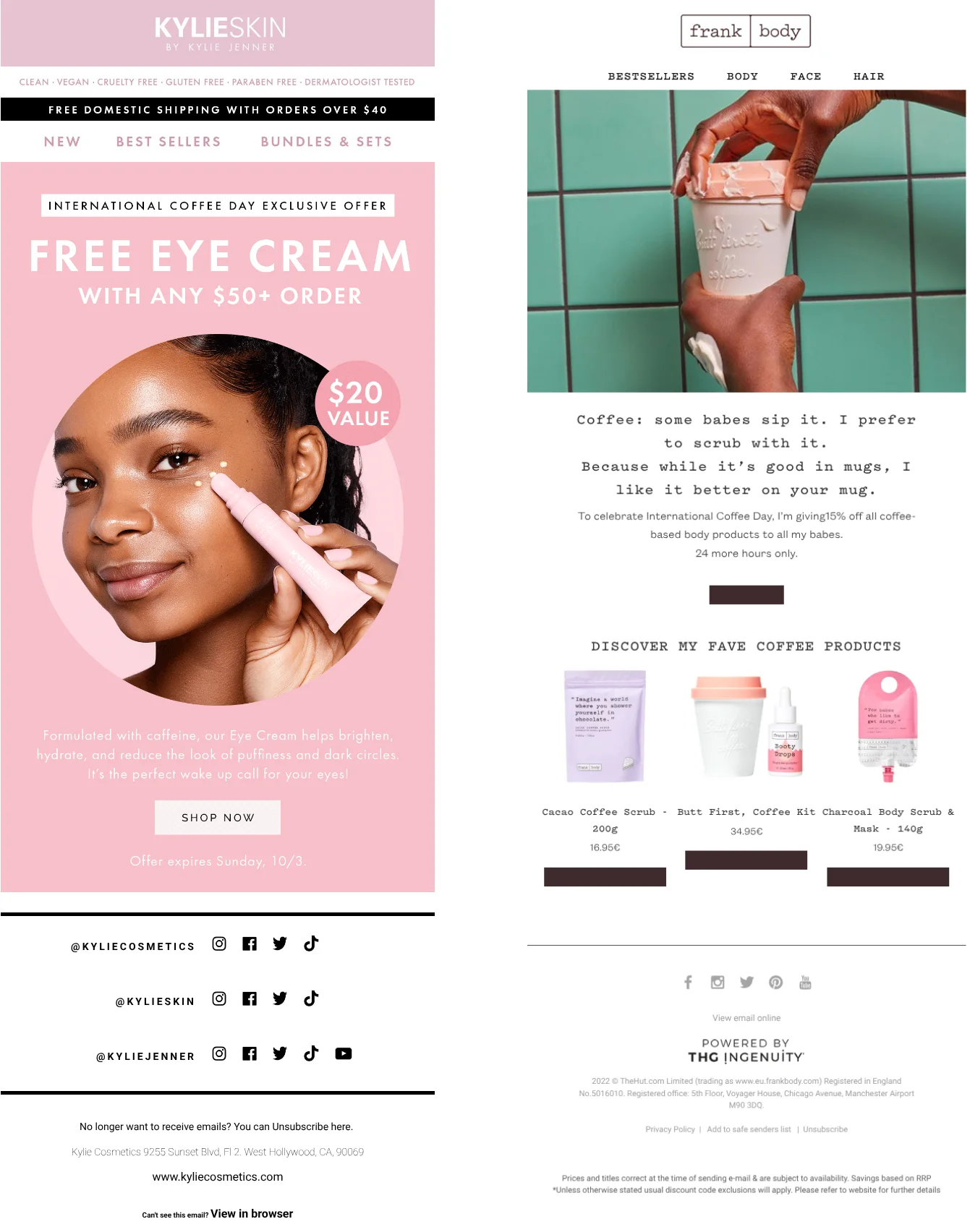 email example international coffee day