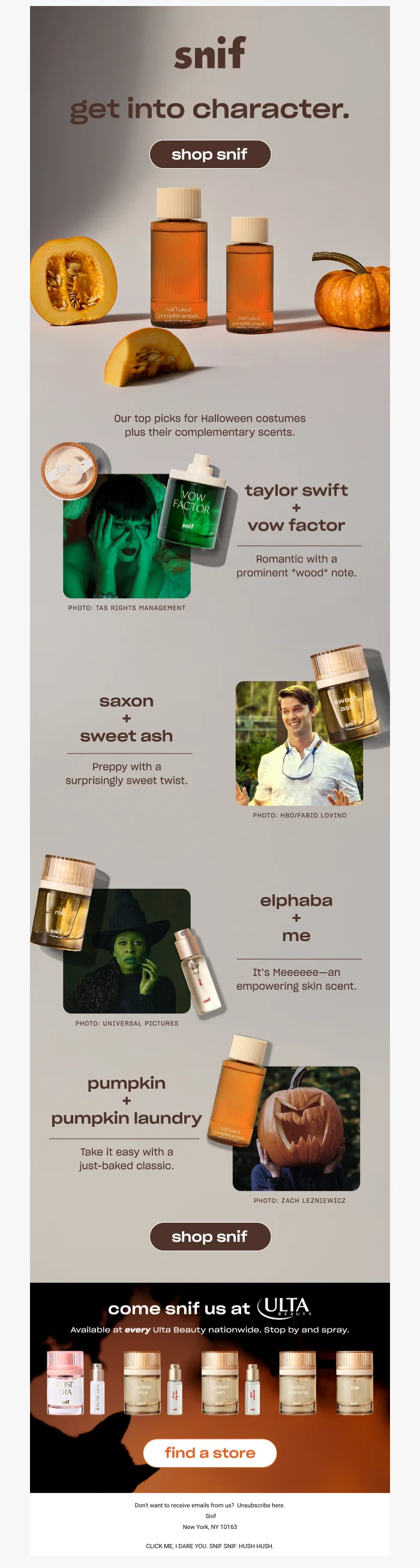 email example international halloween promotion