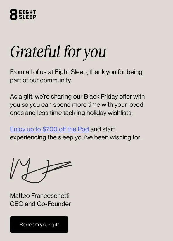 email example thanksgiving