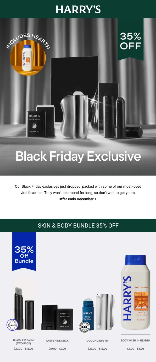 email example black friday