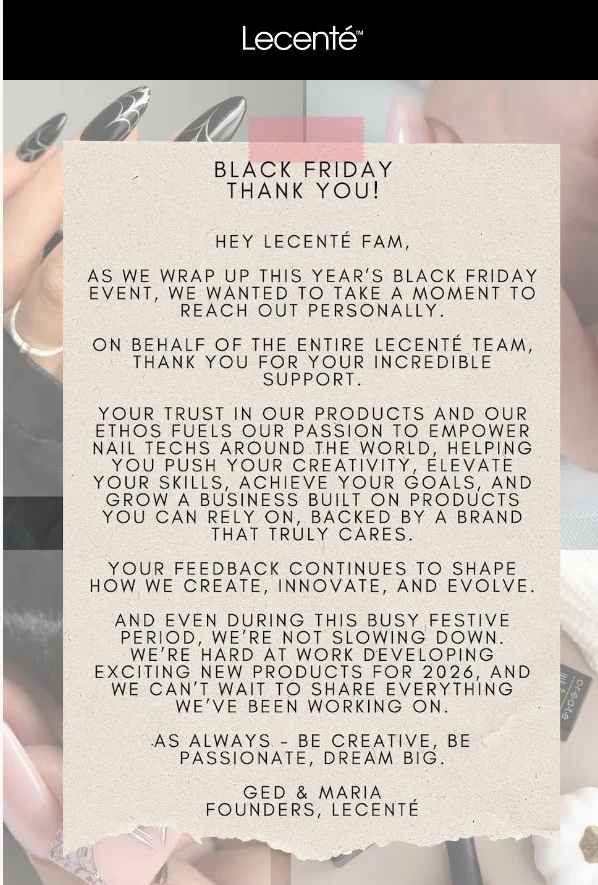 email example black friday