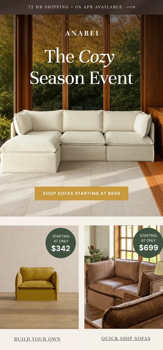 email example cozy hygge