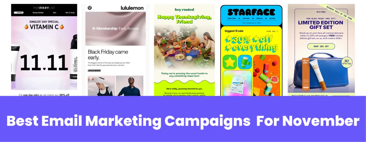 November Email Newsletter Ideas (with 30+ examples)