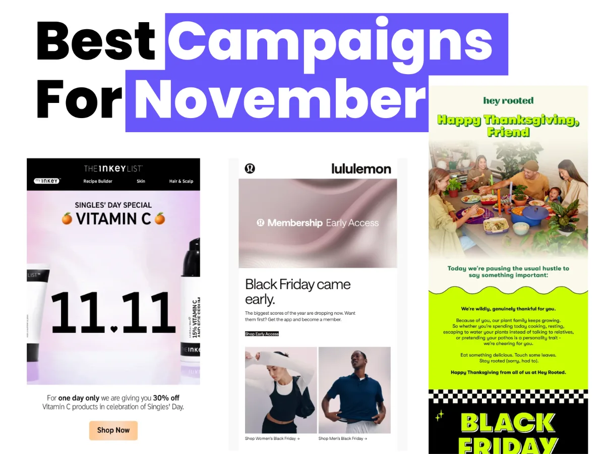 November Email Newsletter Ideas (with 30+ examples)