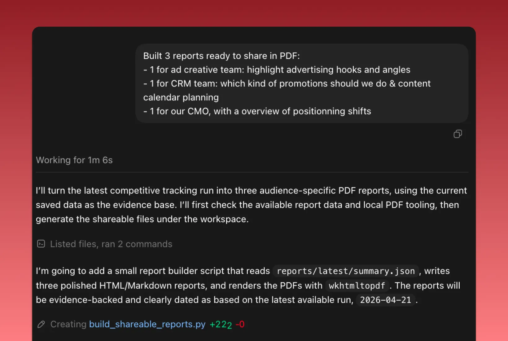 Stop pasting exports into your AI tools