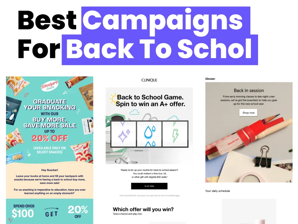 Back to School: What To Put In Email Marketing Calendars [+ Inspiration & Examples] 