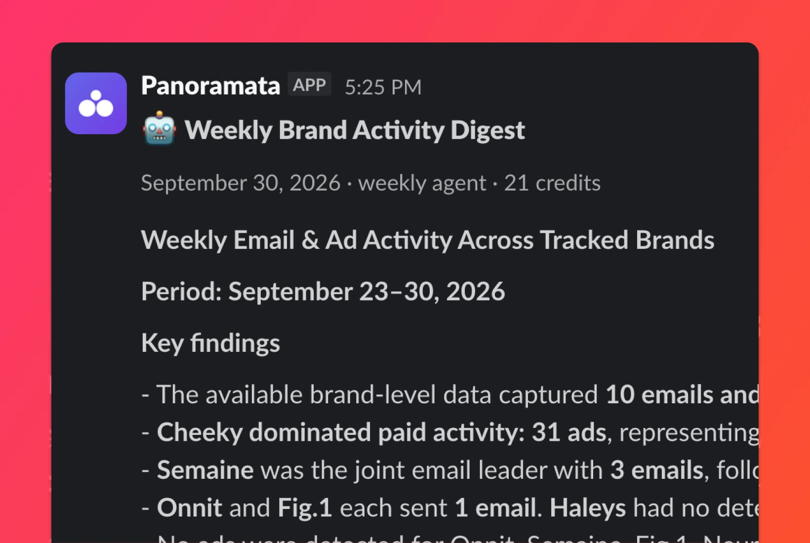 Put competitor updates where work happens