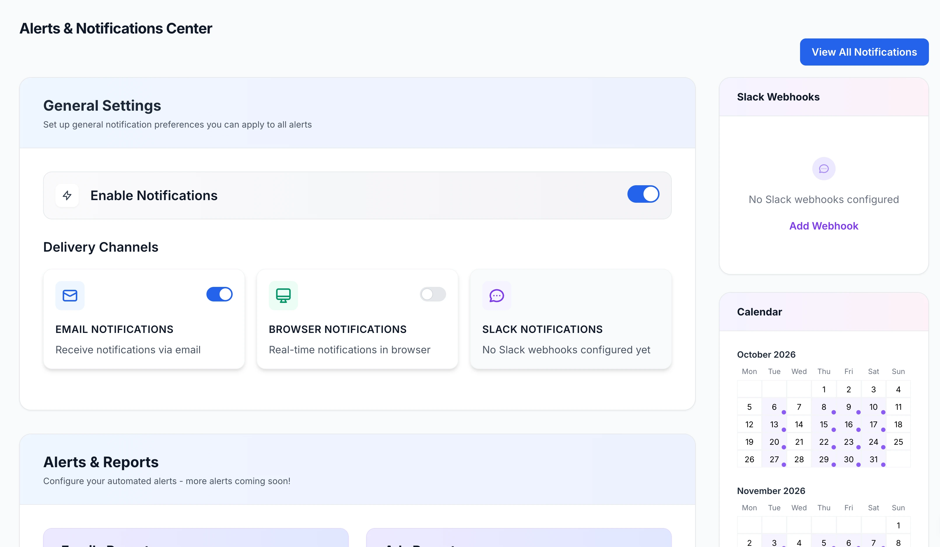 Scheduled Reports