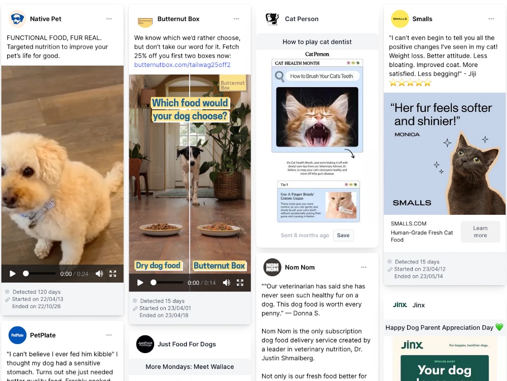 pet food ads