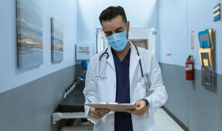 image of a healthcare worker examining a checklist