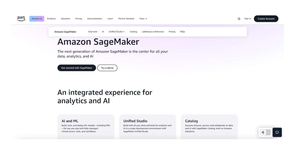 Enterprise Cloud MLOps Leader tool - Amazon SageMaker