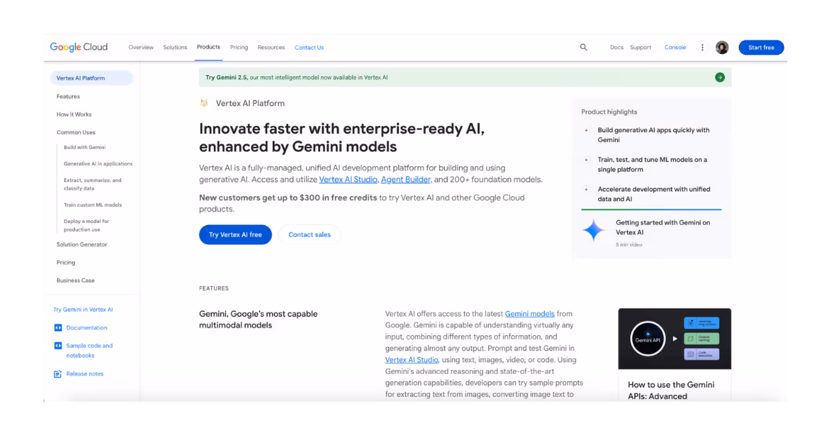 Google Vertex AI tool