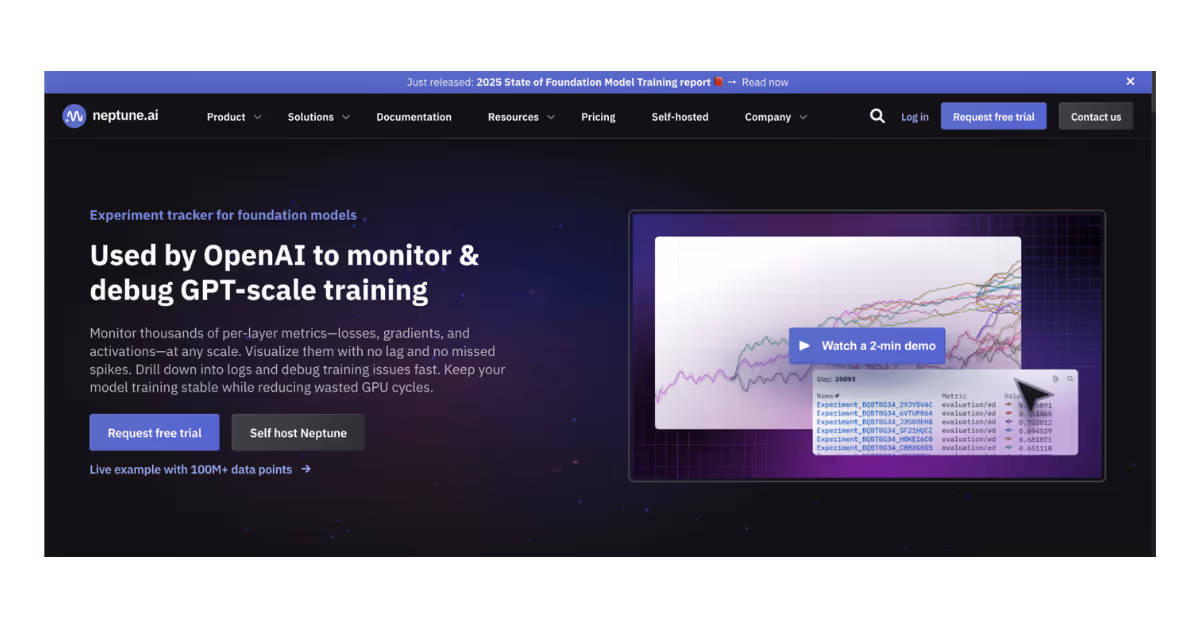 Neptune.ai Mlops platform
