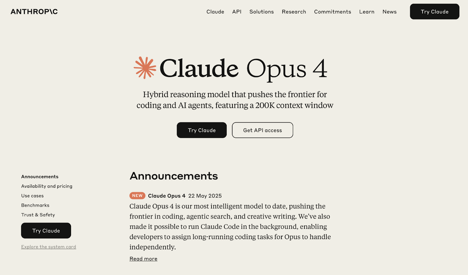 Claude 4 Opus