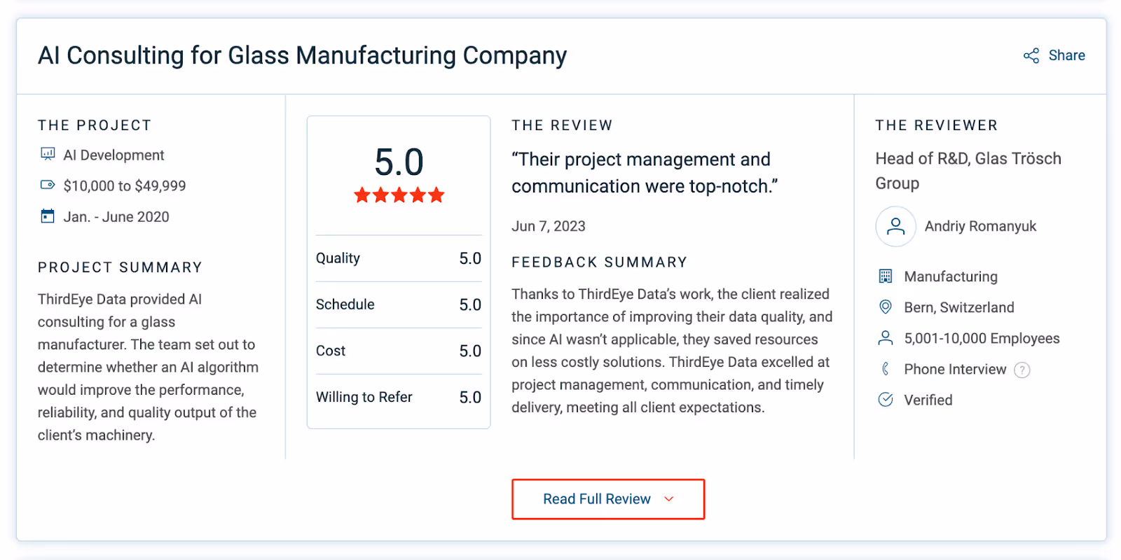 thirdeye data review