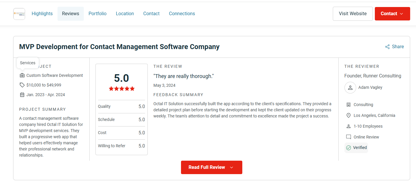 Octal IT Solution review