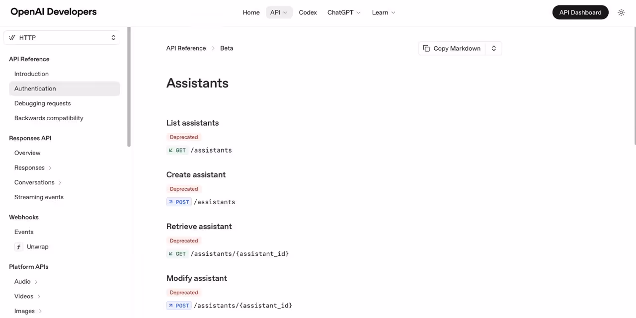 OpenAI Assistants API for developers