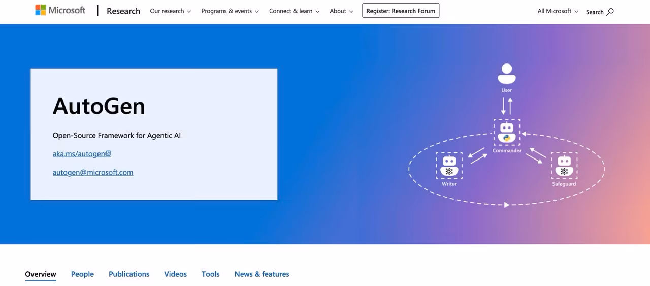 AutoGen - Open-Source Framework for Agentic AI