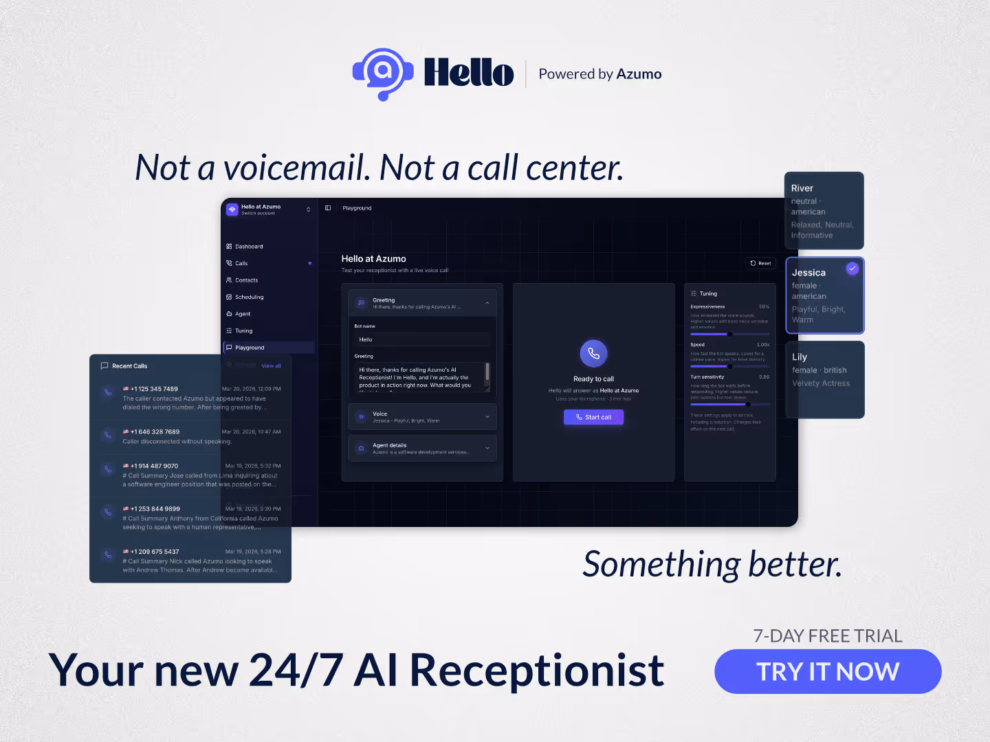 Hello - AI Receptionist powered by Azumo
