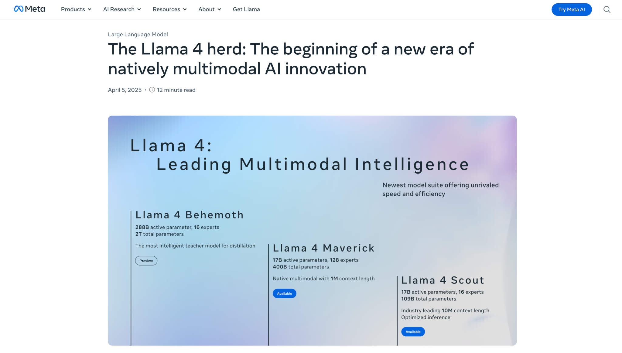 Llama 4 herd