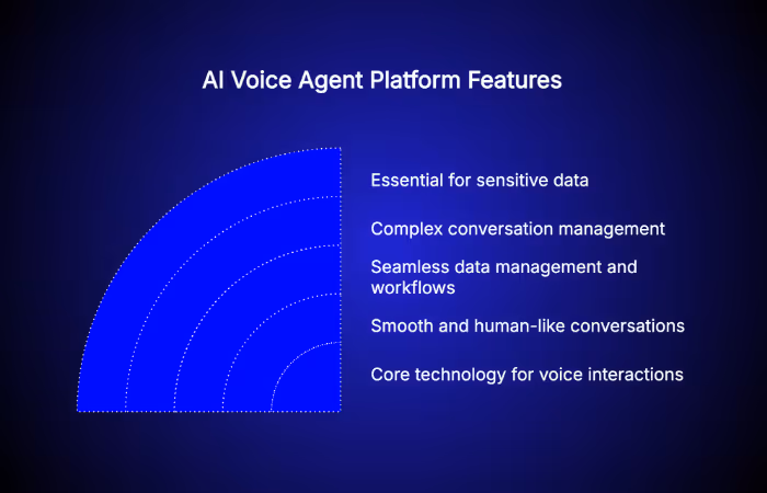 AI voice agent platform features