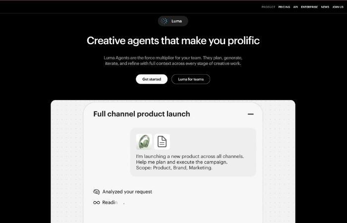 Luma Dream Machine AI video generator