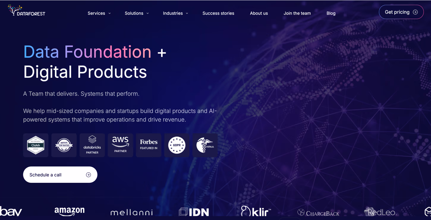DATAFOREST - Data Foundation + Digital Products
