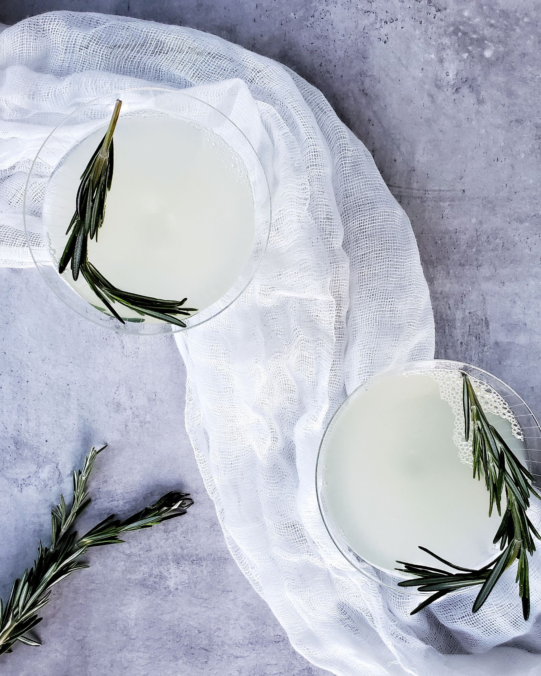 Rosemary Gin Gimlet Cocktails