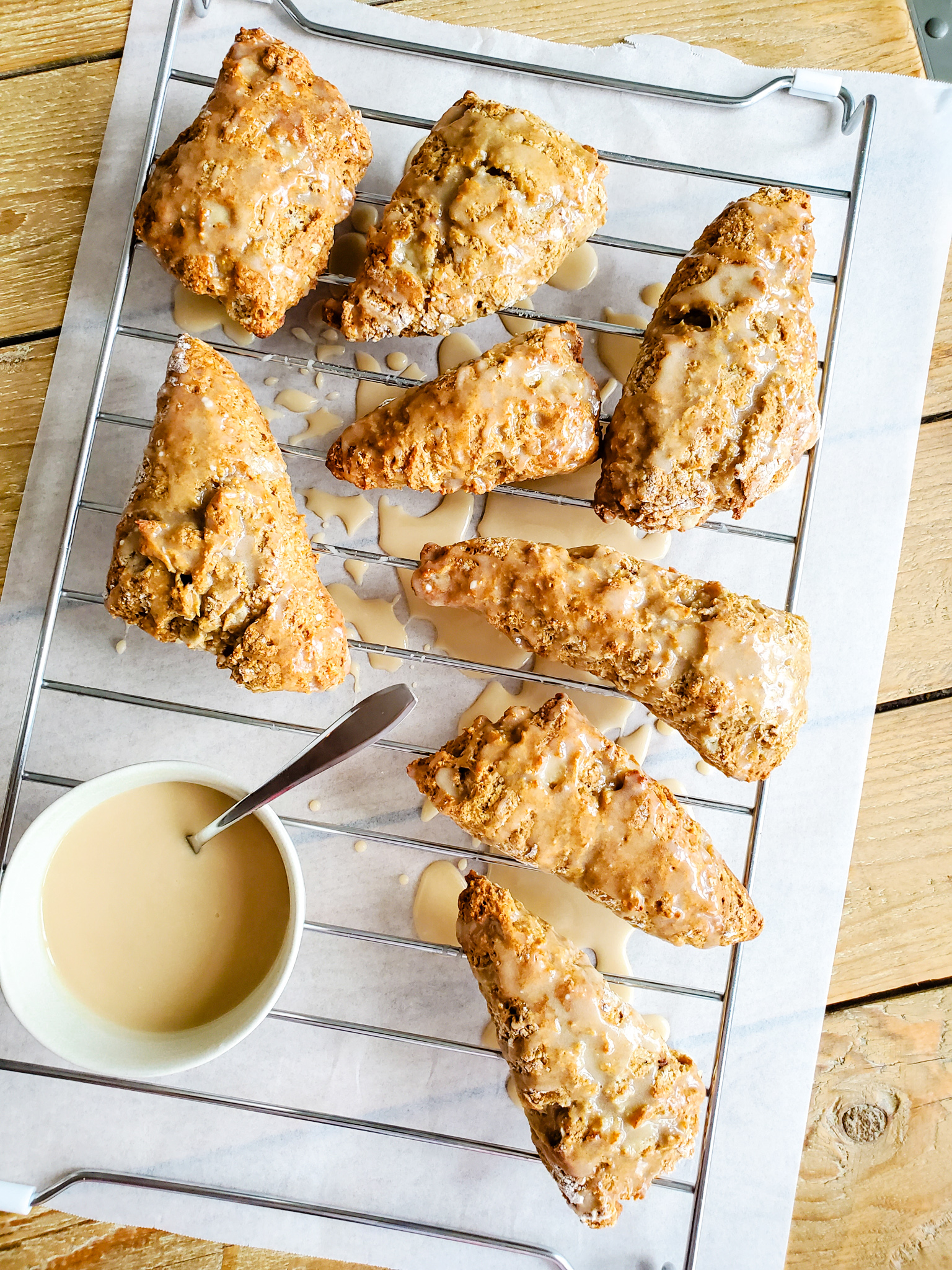 Autumn Apple Butter Scones