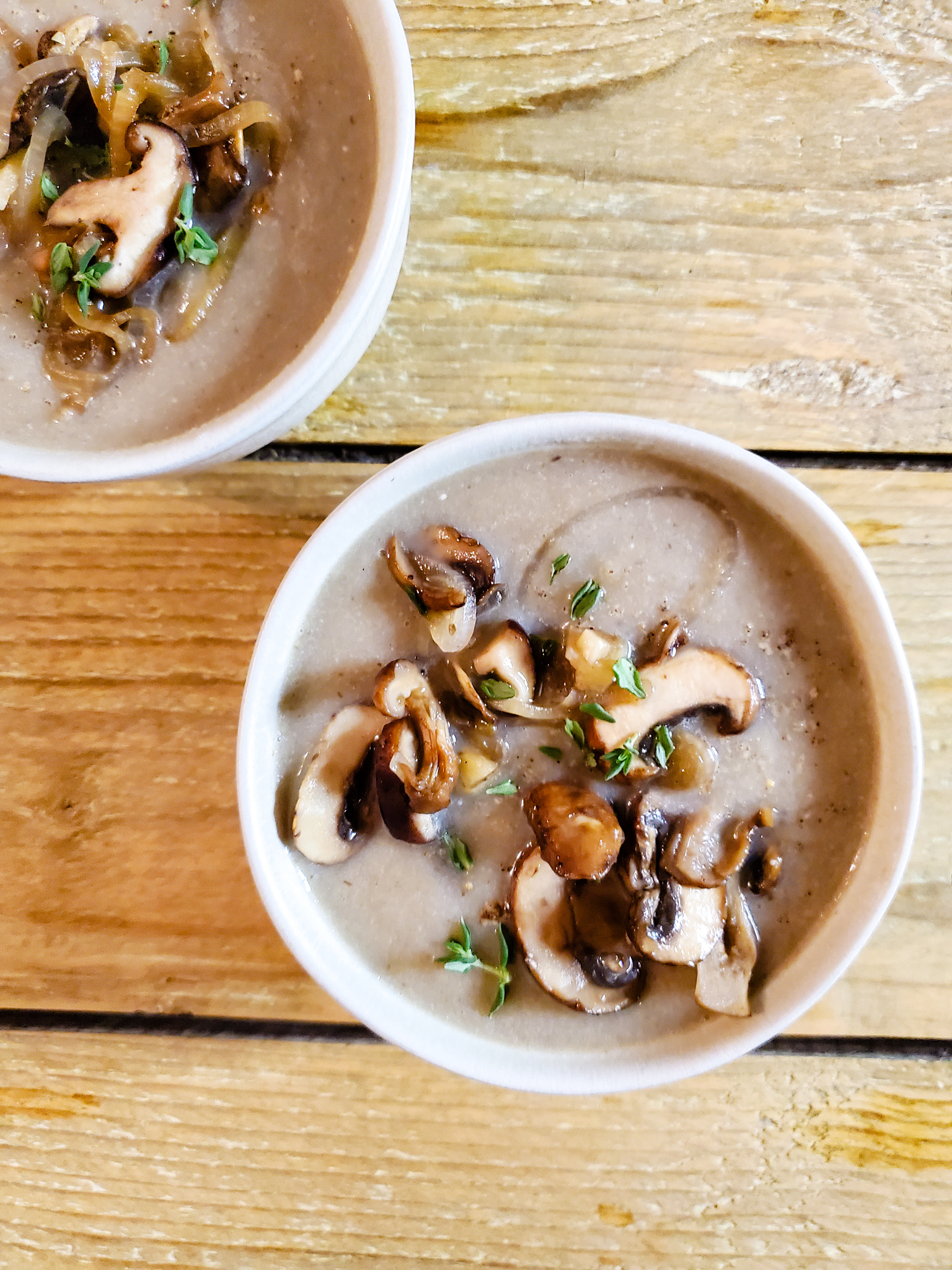 Healthy Creamy Mushroom Soup