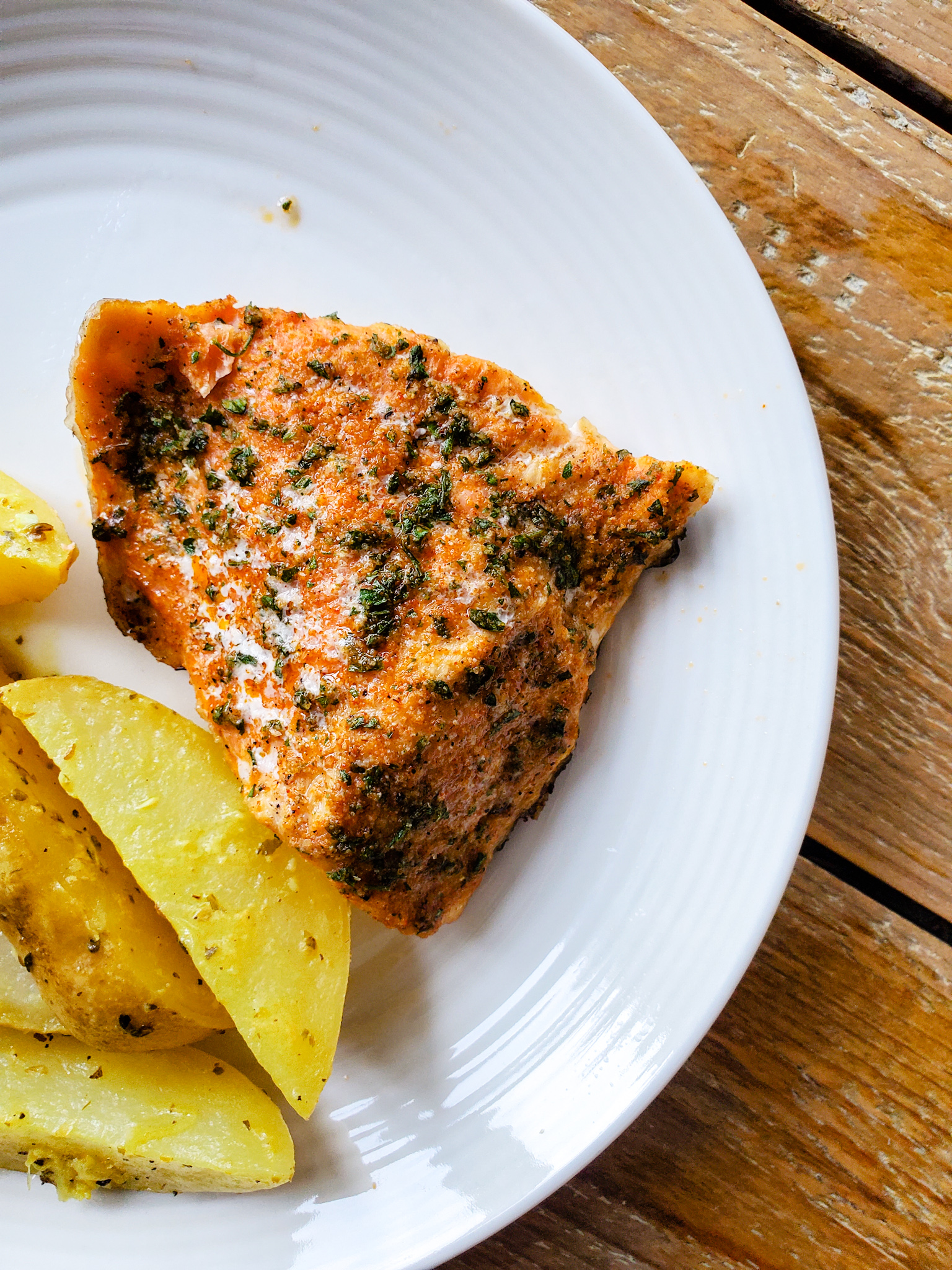 Simple Spice Rubbed Salmon