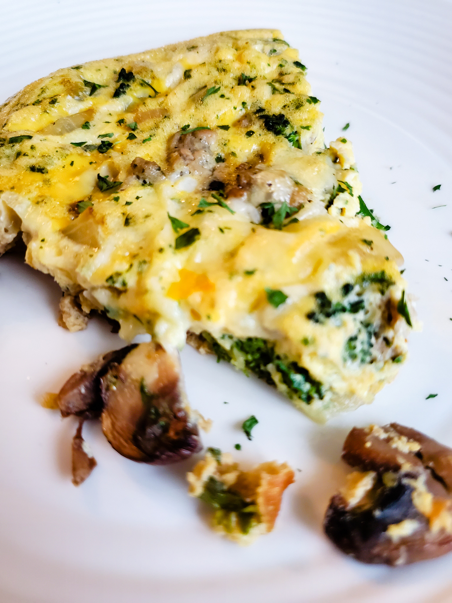 Easy Chicken Sausage Frittata - Scrambled + Scrumptious