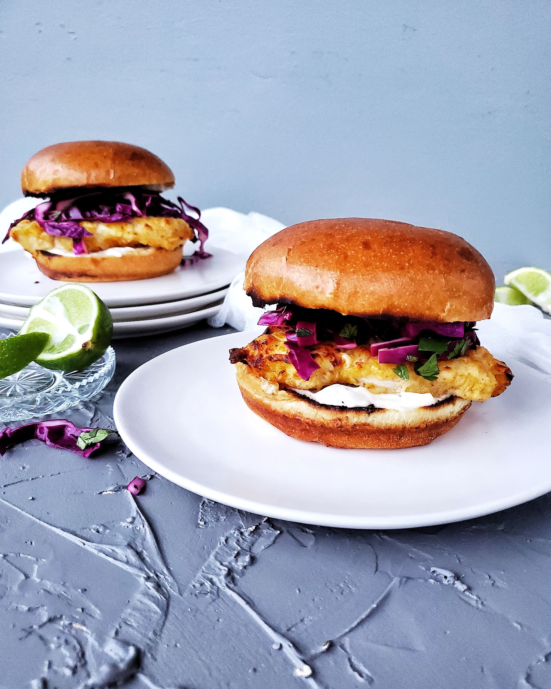 Healthy Crispy Chicken Burgers