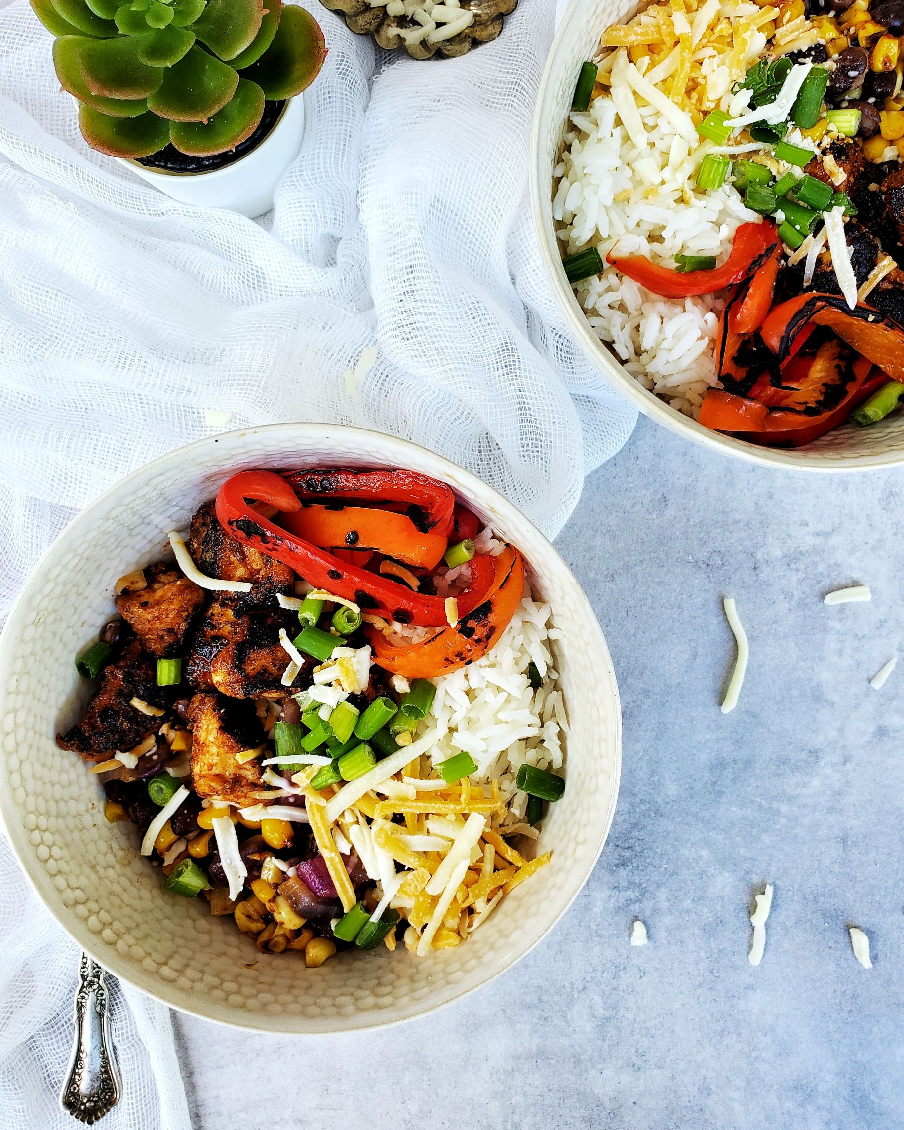Healthy Chicken Fajita Bowls