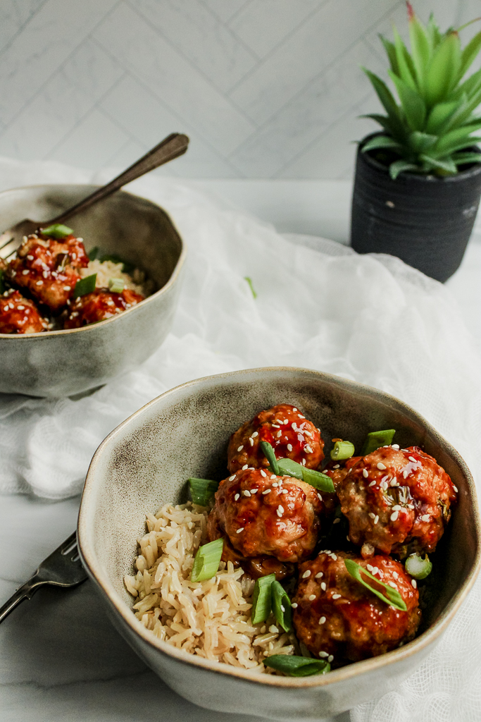 Easy Asian Glazed Turkey Meatballs