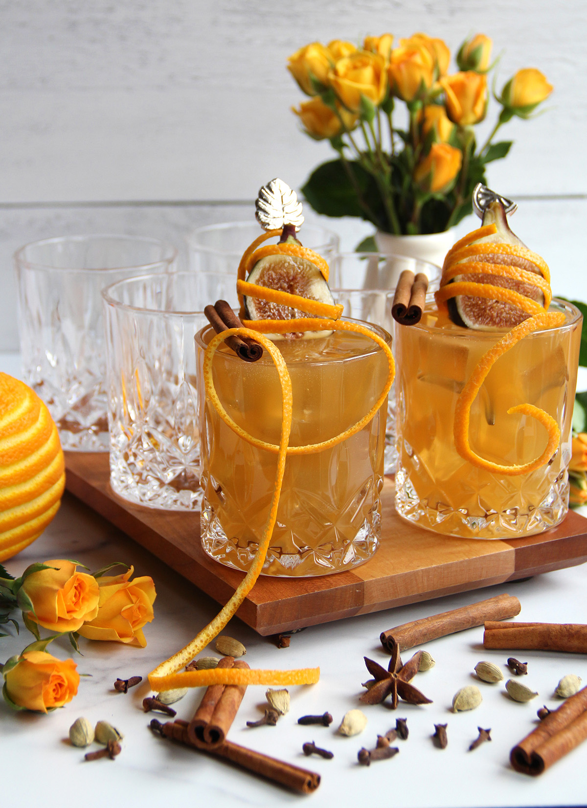 Chaider (Chai + Cider) Rum Punch