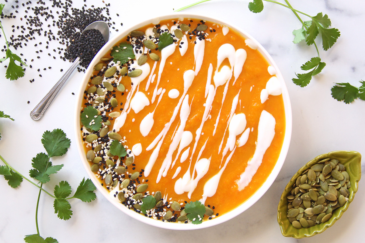 Butternut Squash Carrot Ginger Soup