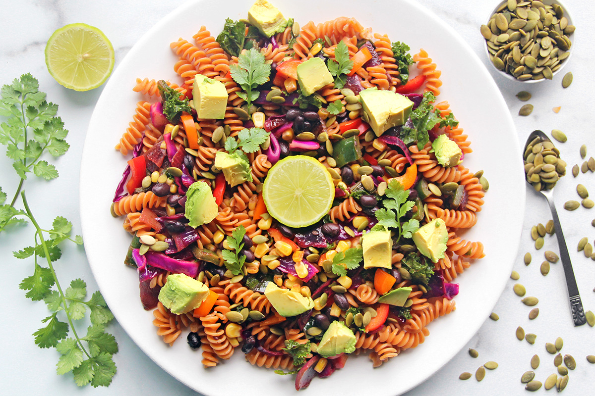 High-Protein Vegan Taco Pasta