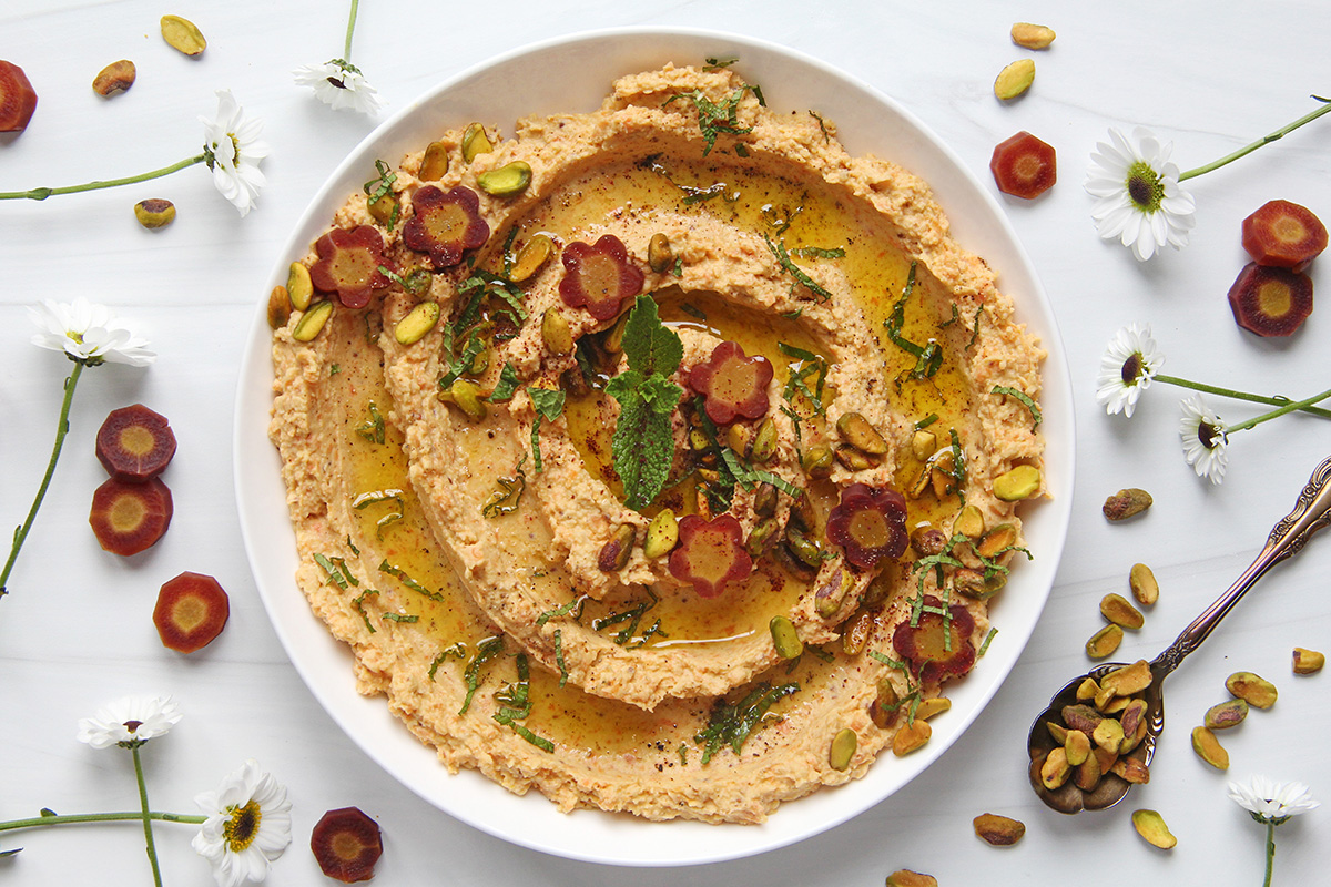 Easy Carrot Hummus
