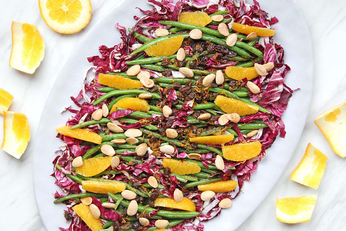 Spanish Green Beans with Orange and Almonds