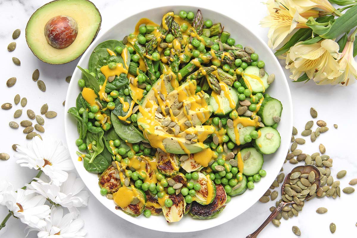 Three-Ingredient Turmeric Tahini Sauce (Healthy, Vegan, Oil-Free)