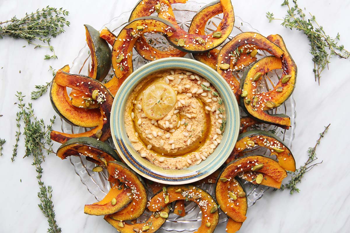 Kabocha Squash Dippers (A Cozy, Hearty Vegan Appetizer)