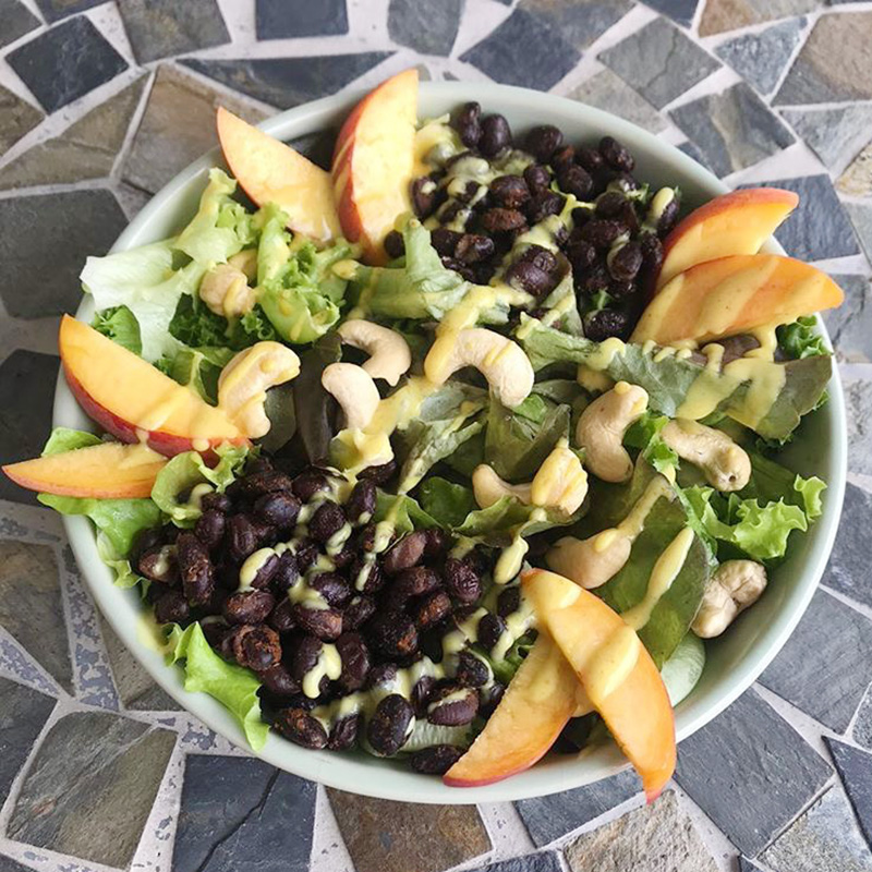 Healthy plant based salad dressing recipe with turmeric
