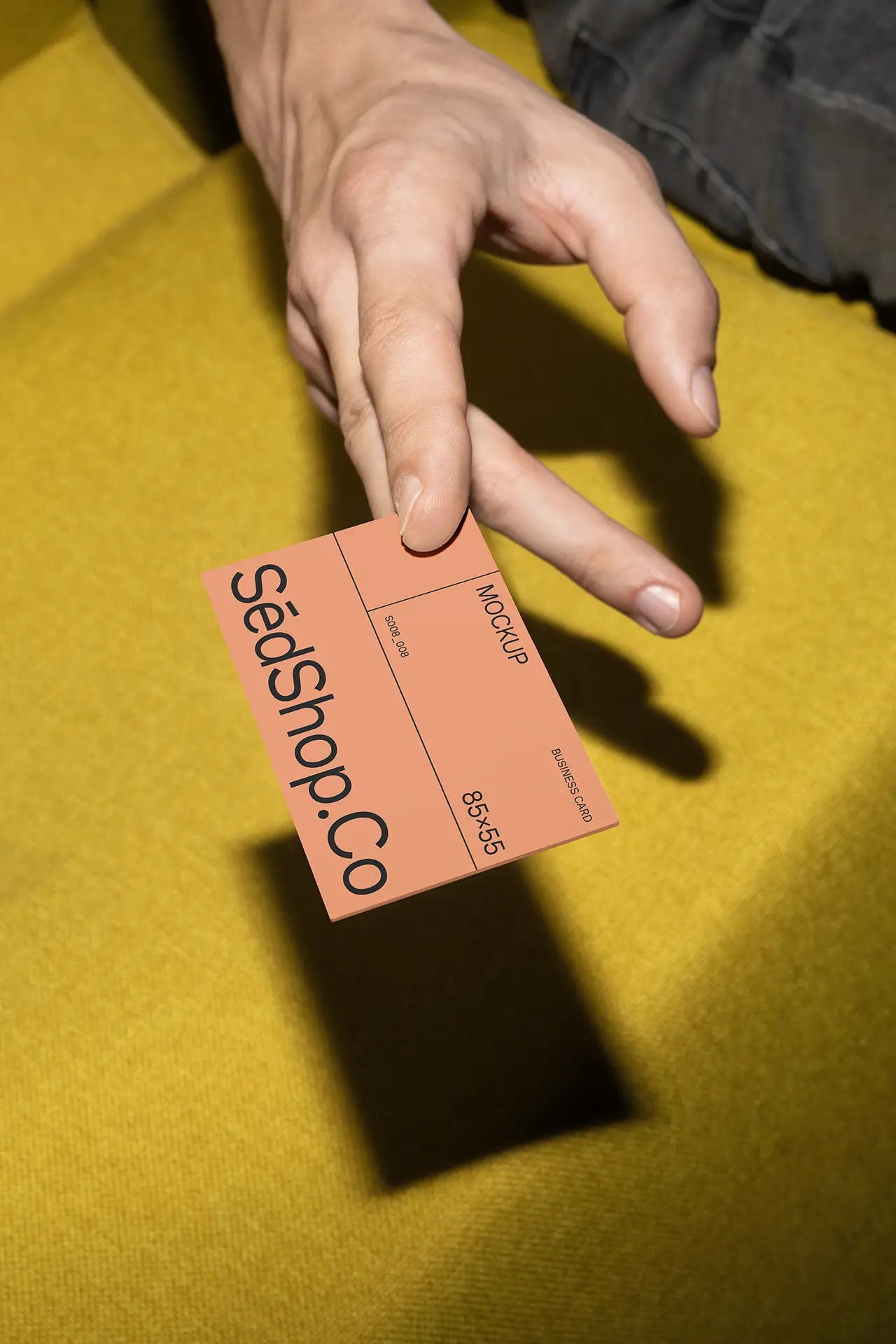 Large vertical banner mockup between classic architectural columns.