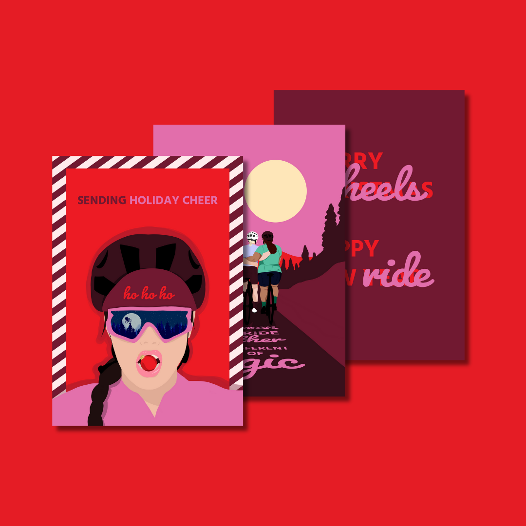 The Female Cycling Tribe Kerstkaarten 