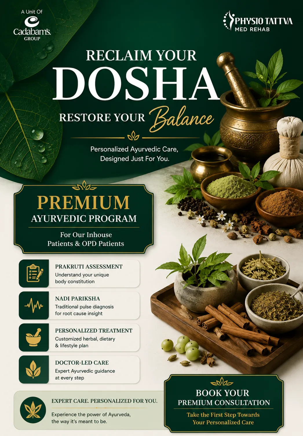 Ayurveda Treatment and Dosha Asessment at Physiotattva