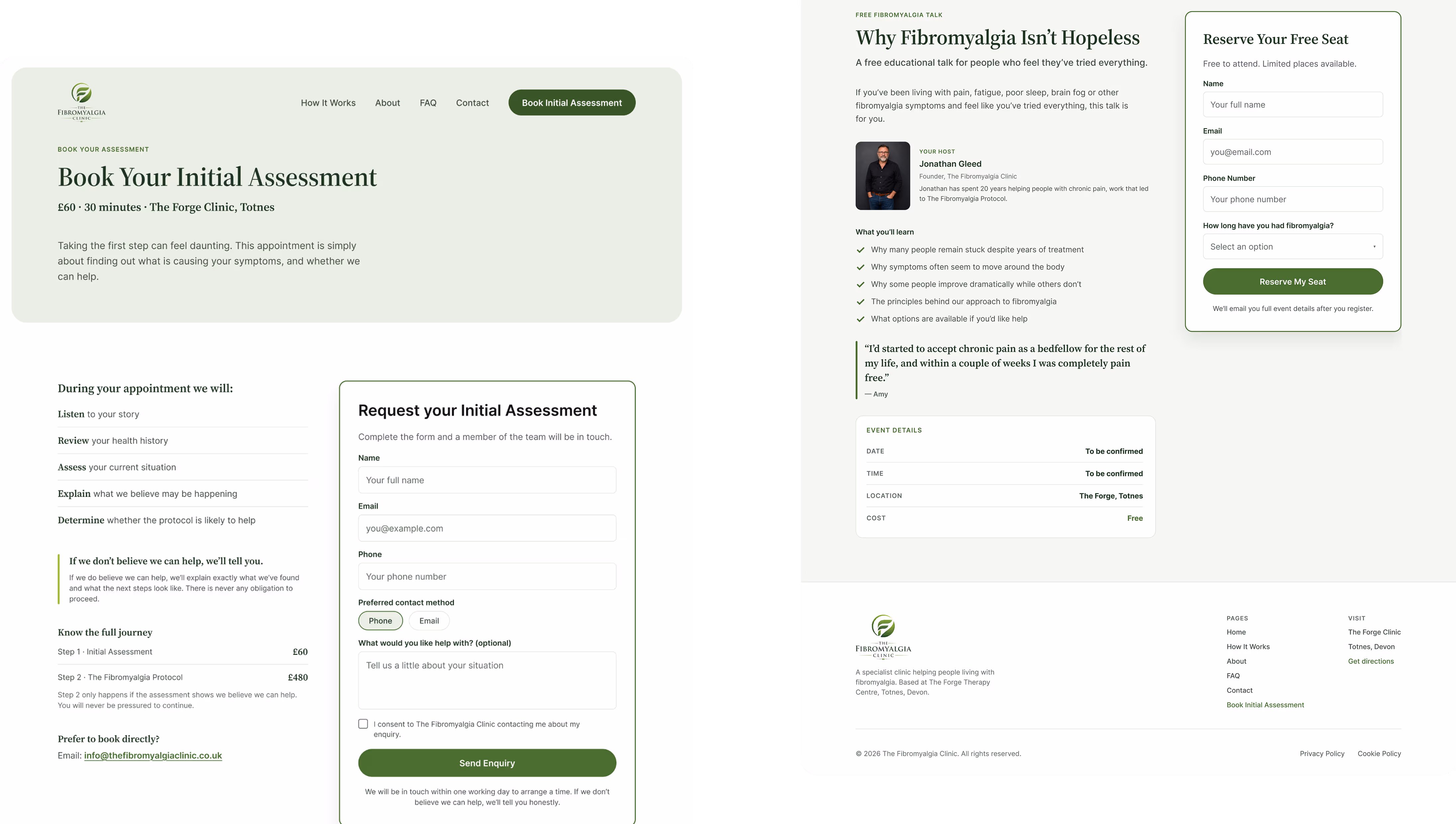 Onboarding flow screens