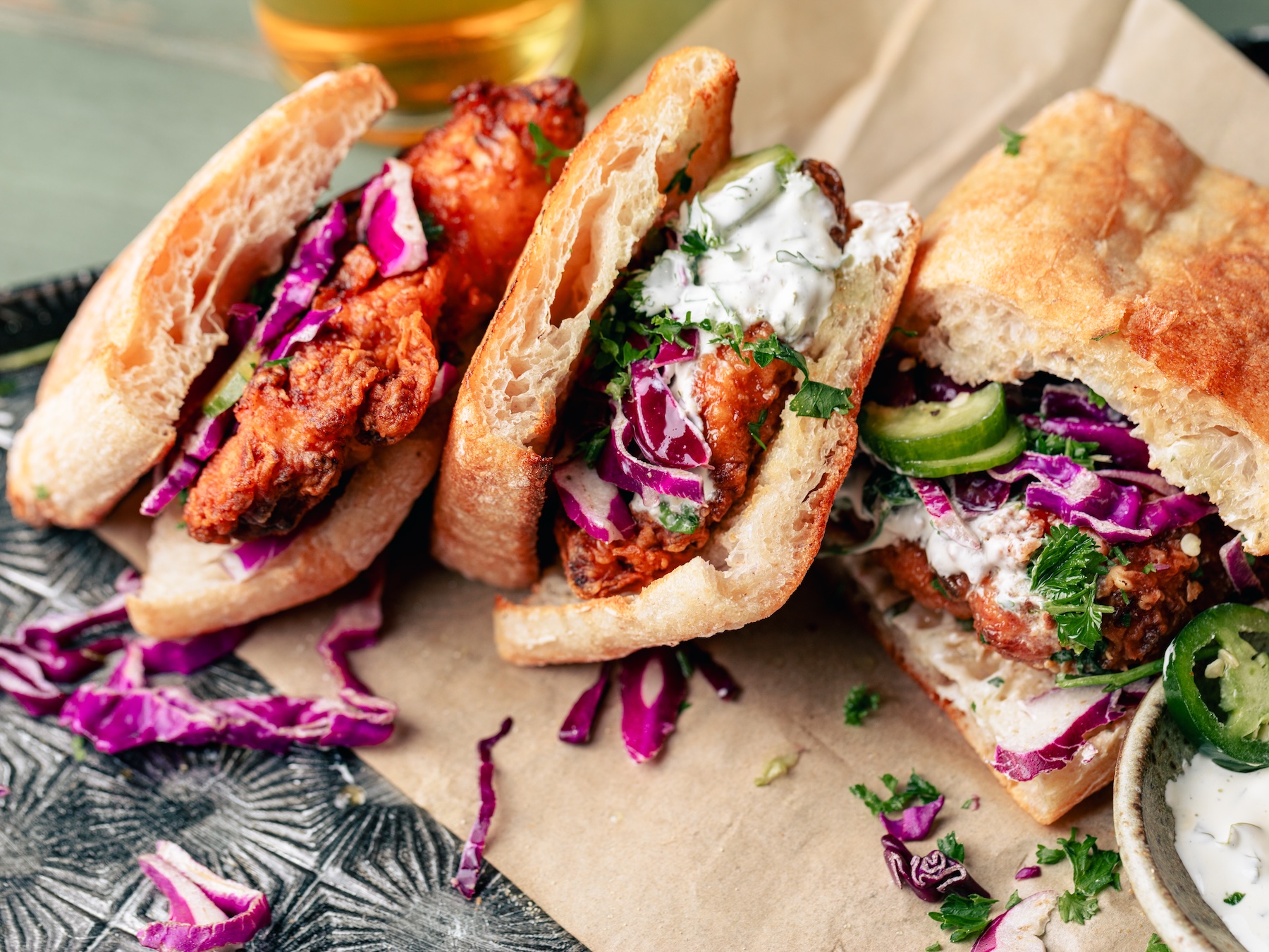 CRISPY CILANTRO LIME CHICKEN SANDWICH