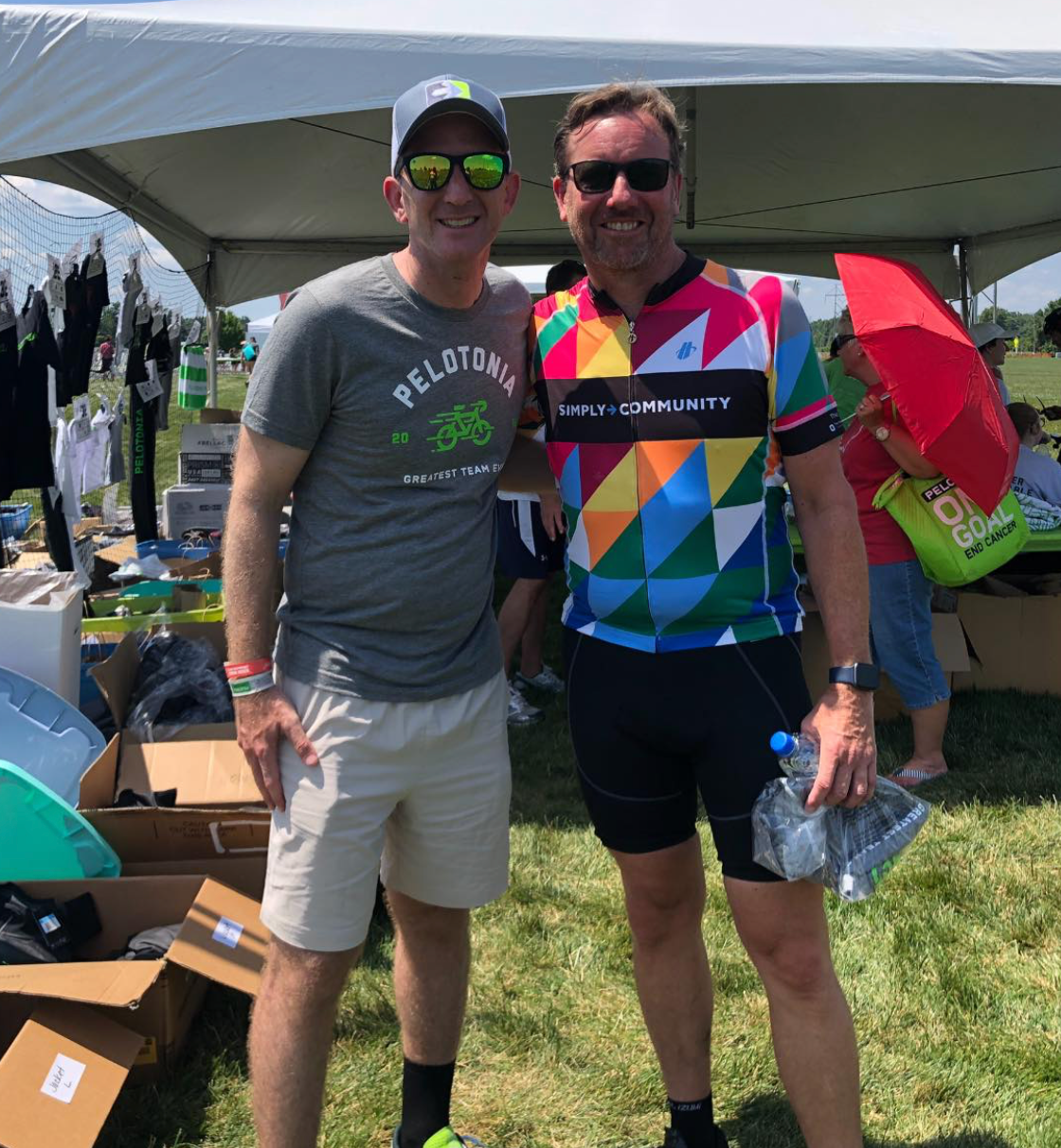 Jeff Hennion at a Simply Community cycling event