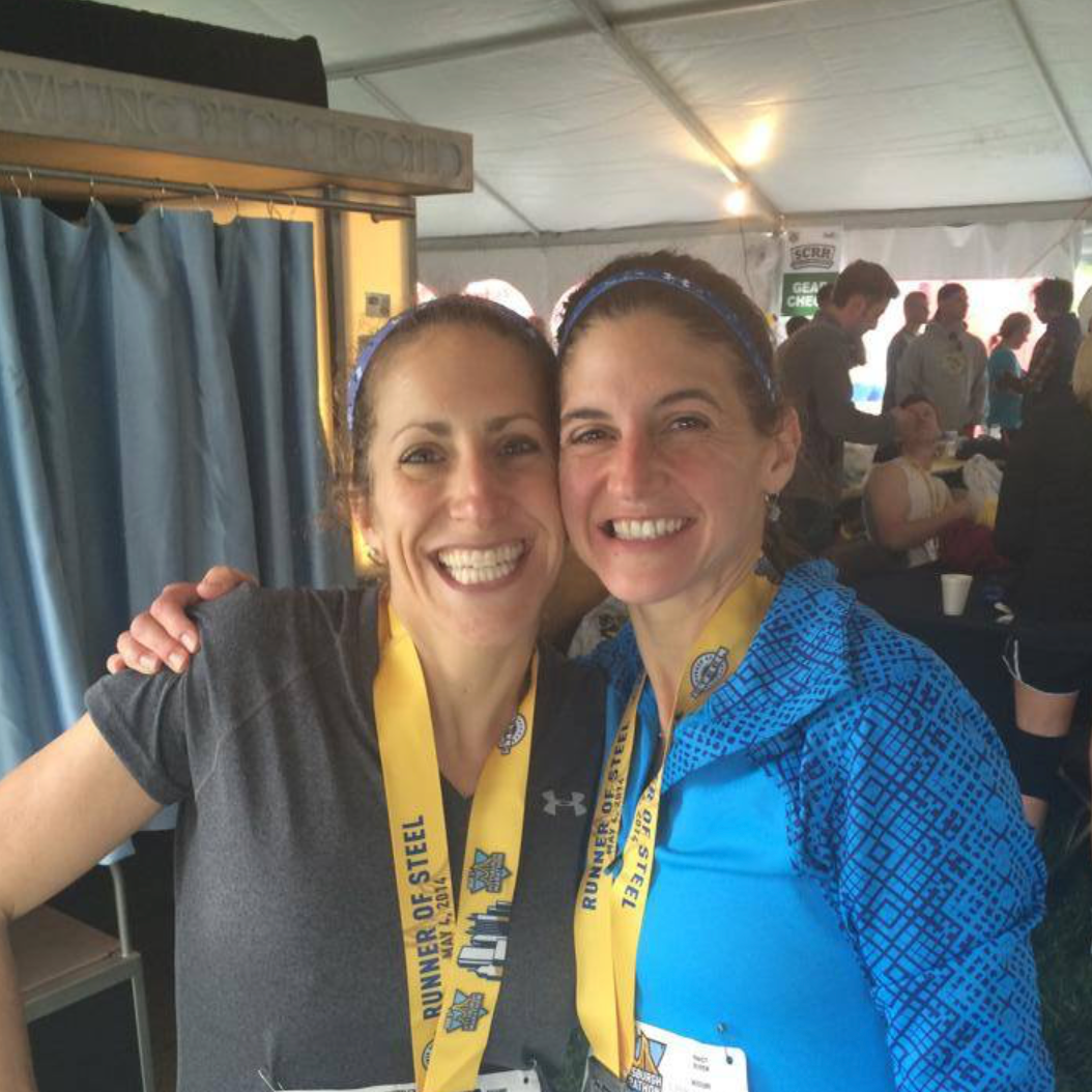 Suzanne after completing a Runner of Steel event
